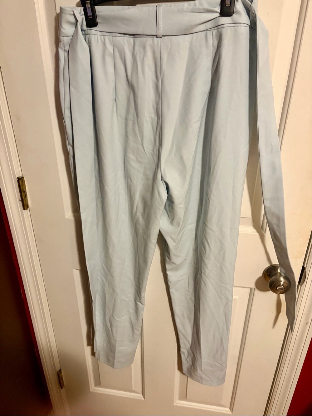 Alex Marie Pale Blue High-Waist Pleated Trousers - Picture 2 of 3